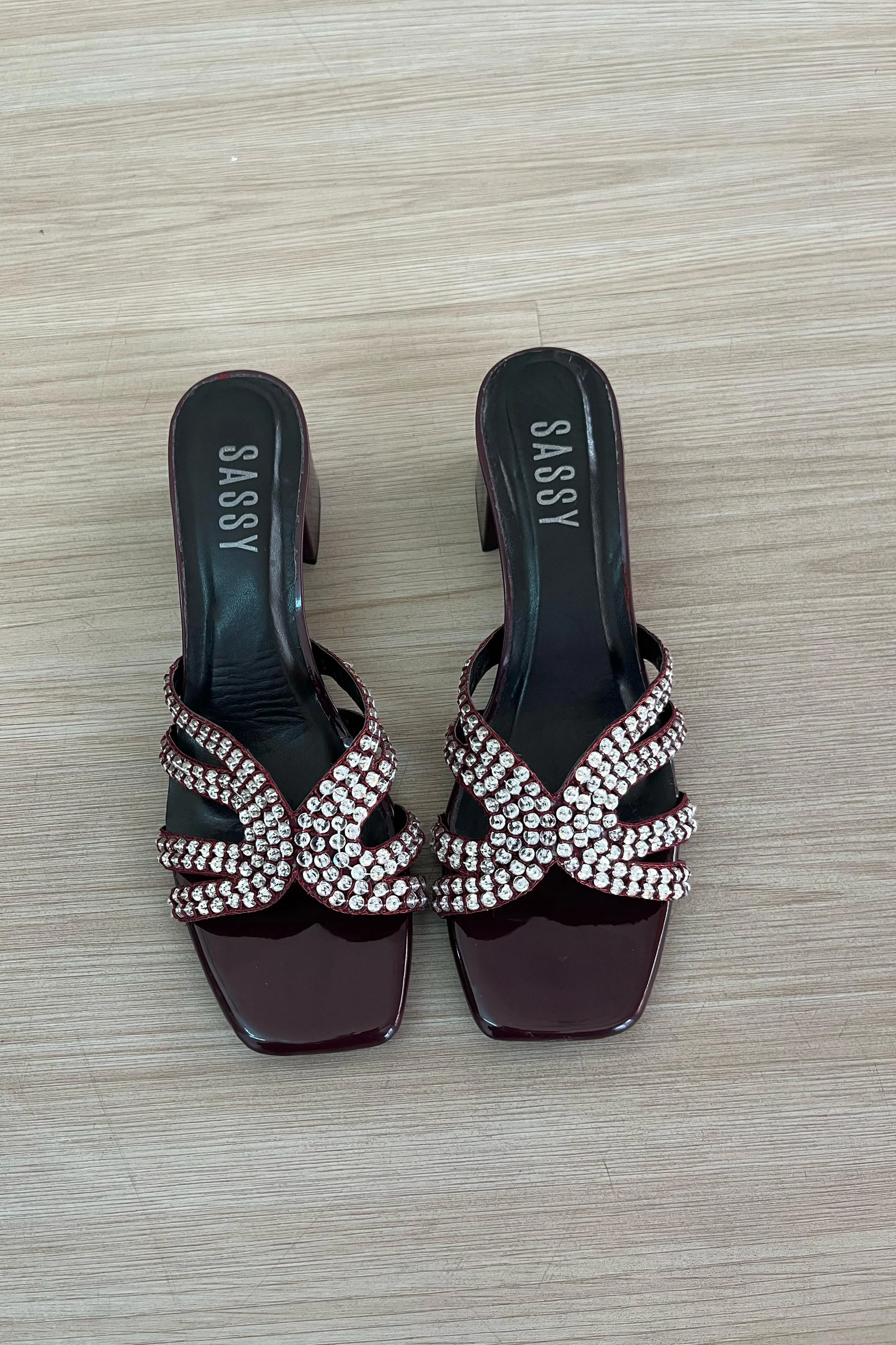 Elora heel Burgundy