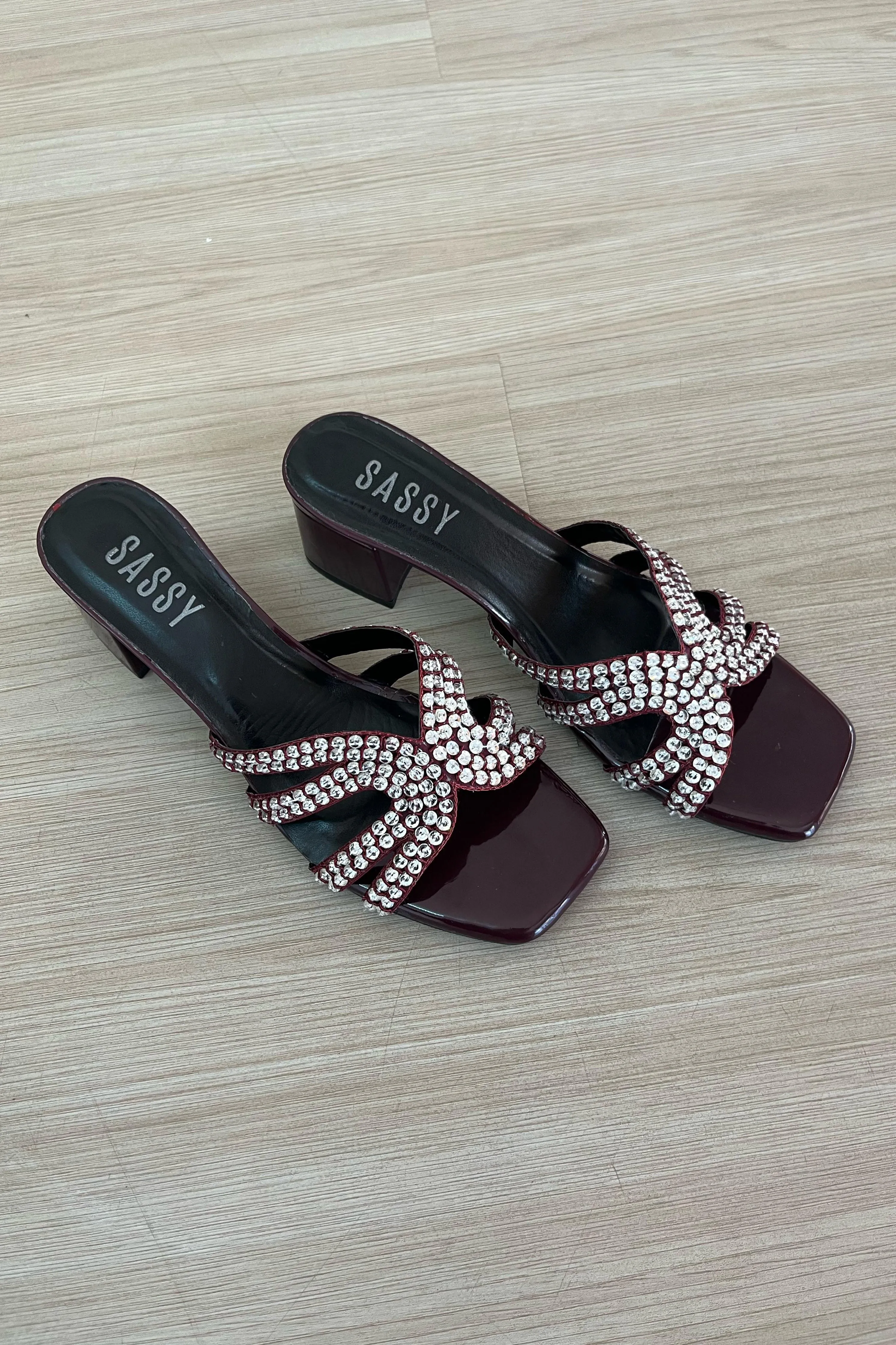 Elora heel Burgundy