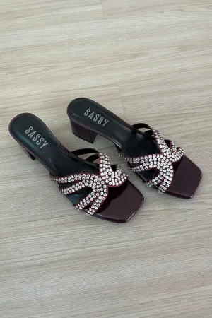 Elora heel Burgundy