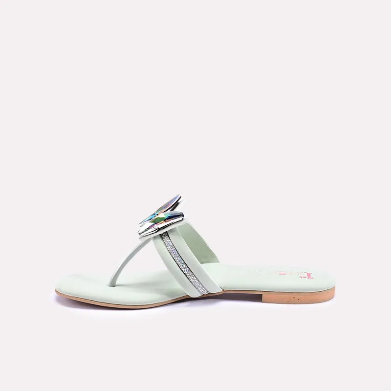 Emera Light Green Fancy Flats 0412787
