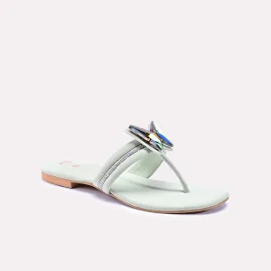 Emera Light Green Fancy Flats 0412787