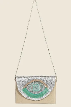 Eyes on You Boho Beaded Envelope Bag