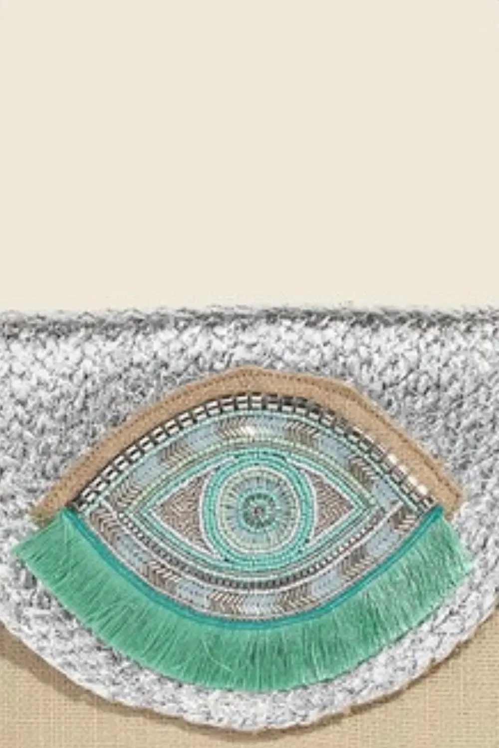 Eyes on You Boho Beaded Envelope Bag