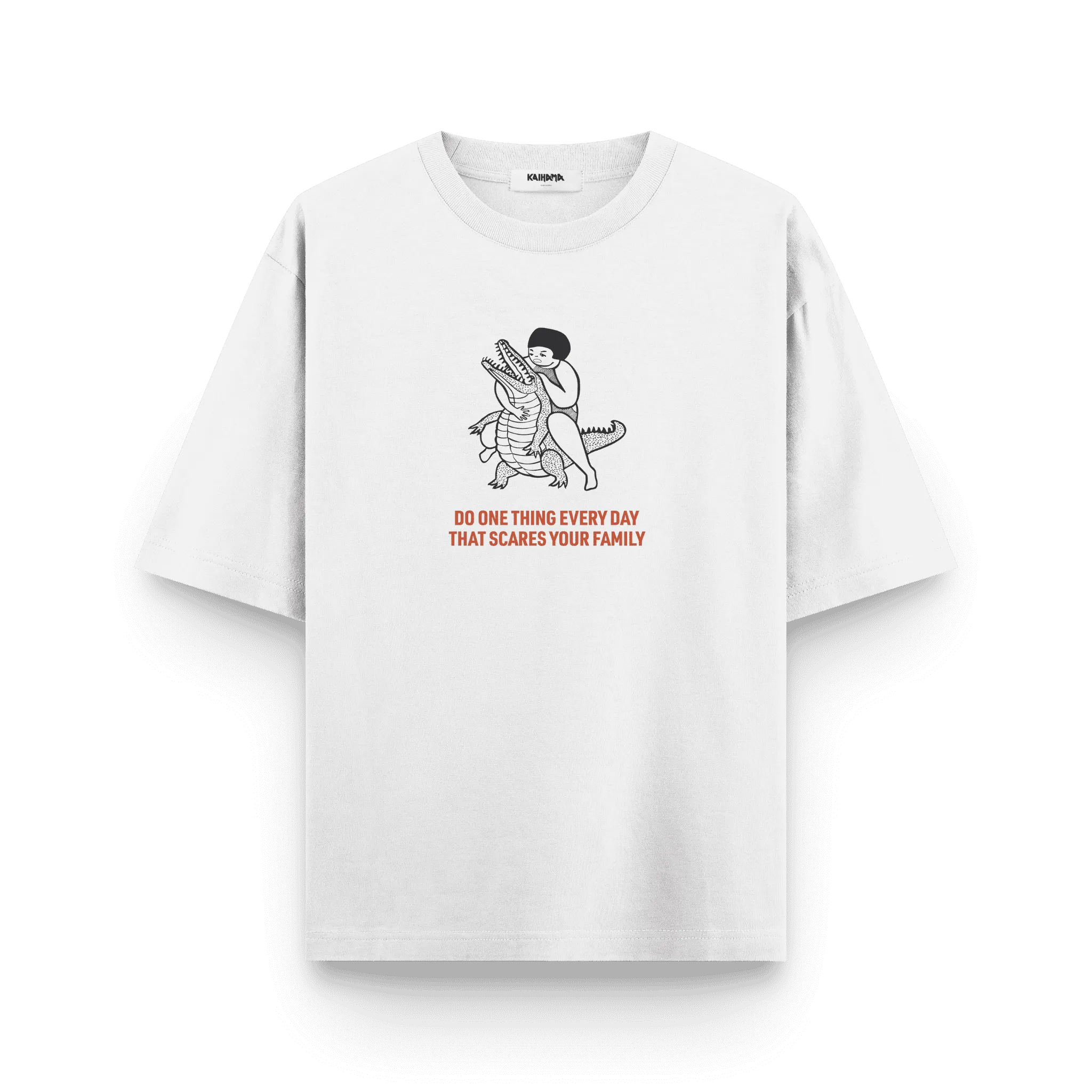 Fearless Oversized T-Shirt – Crocodile Wrestler Edition