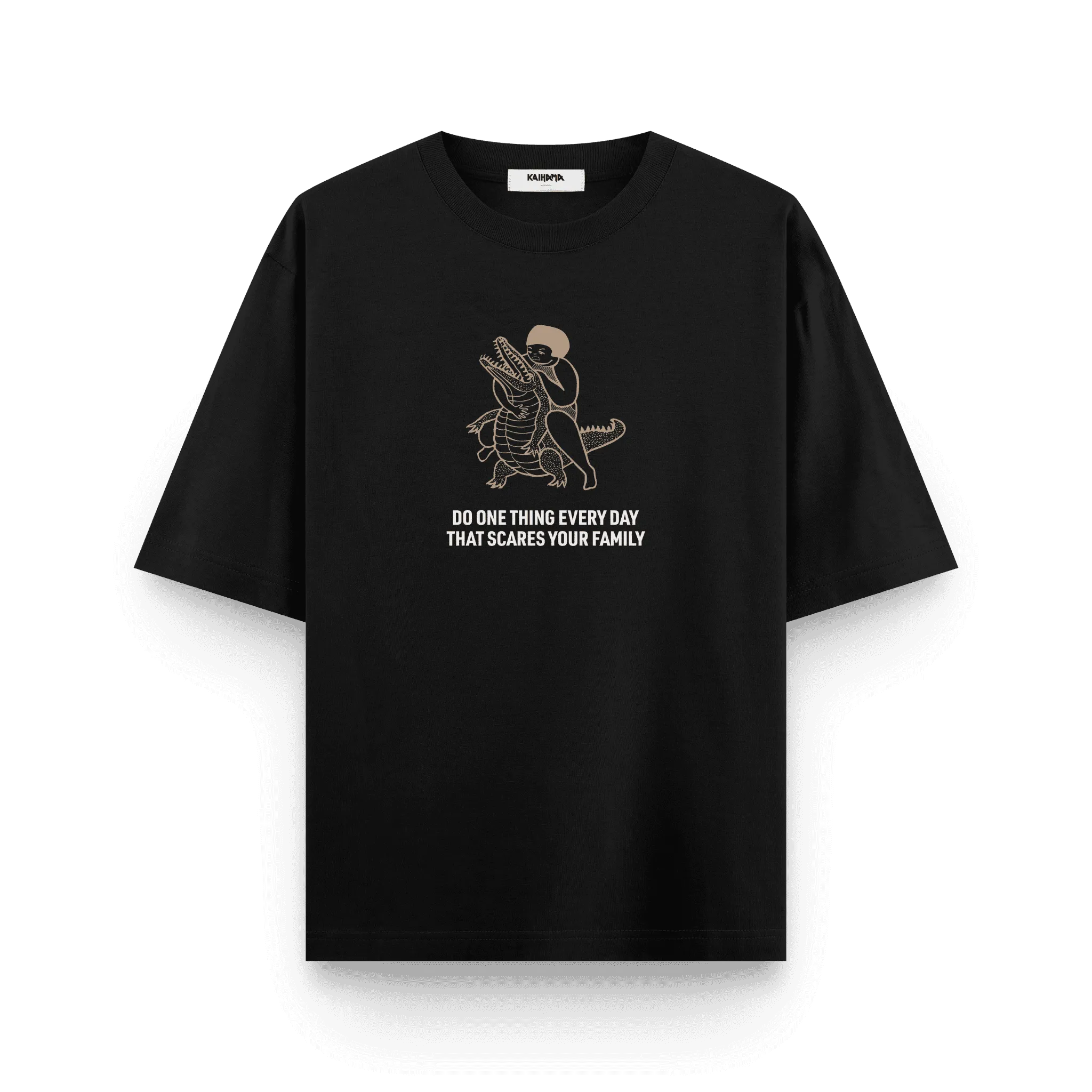 Fearless Oversized T-Shirt – Crocodile Wrestler Edition
