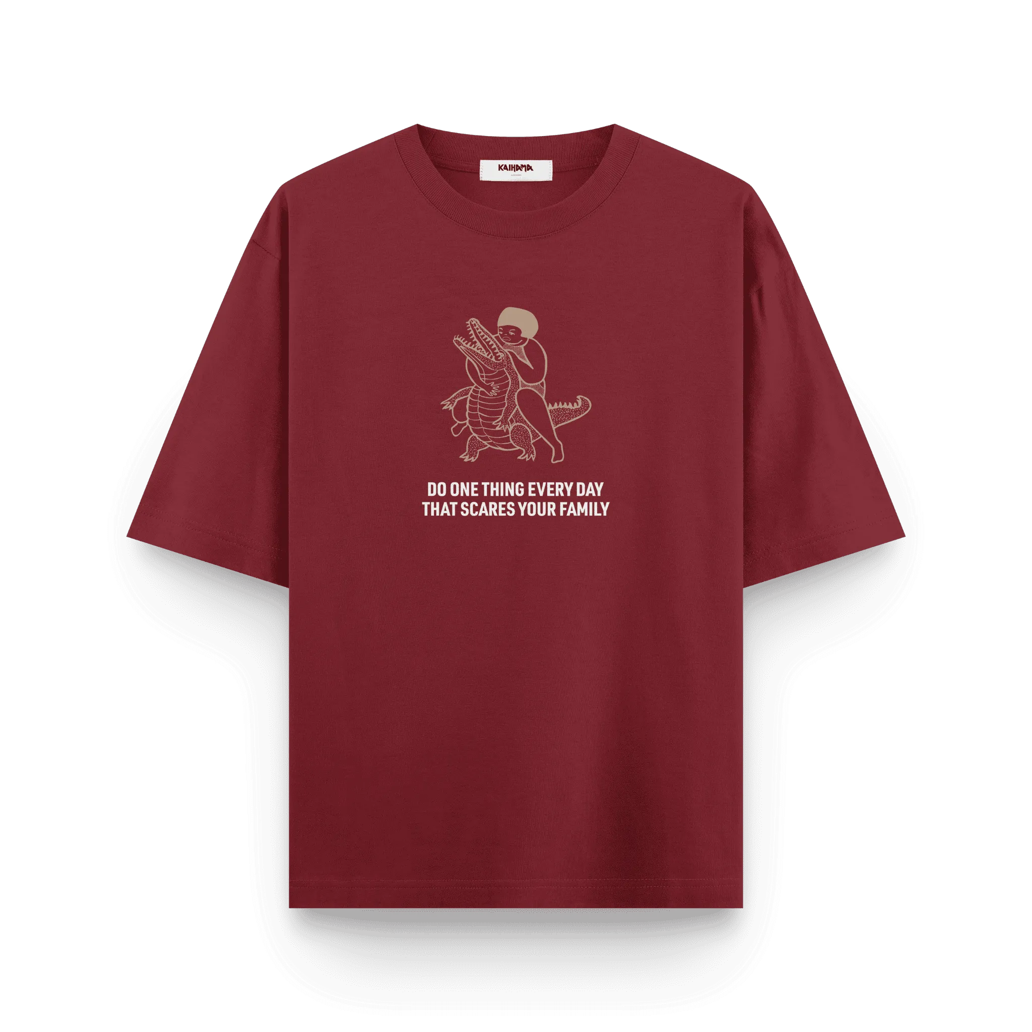 Fearless Oversized T-Shirt – Crocodile Wrestler Edition