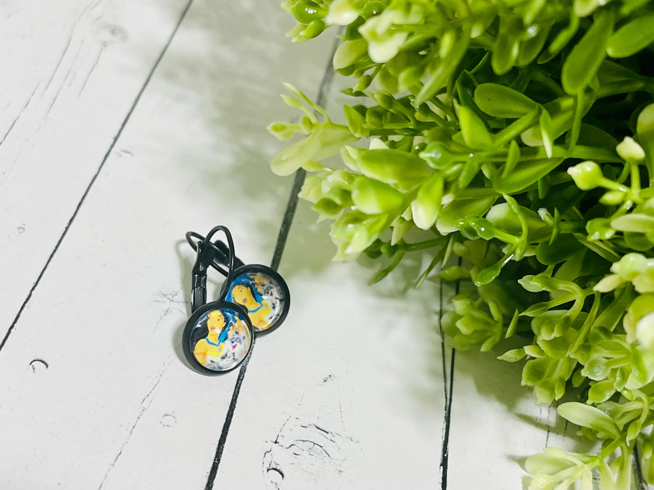 Feather Princess Leverback Earrings
