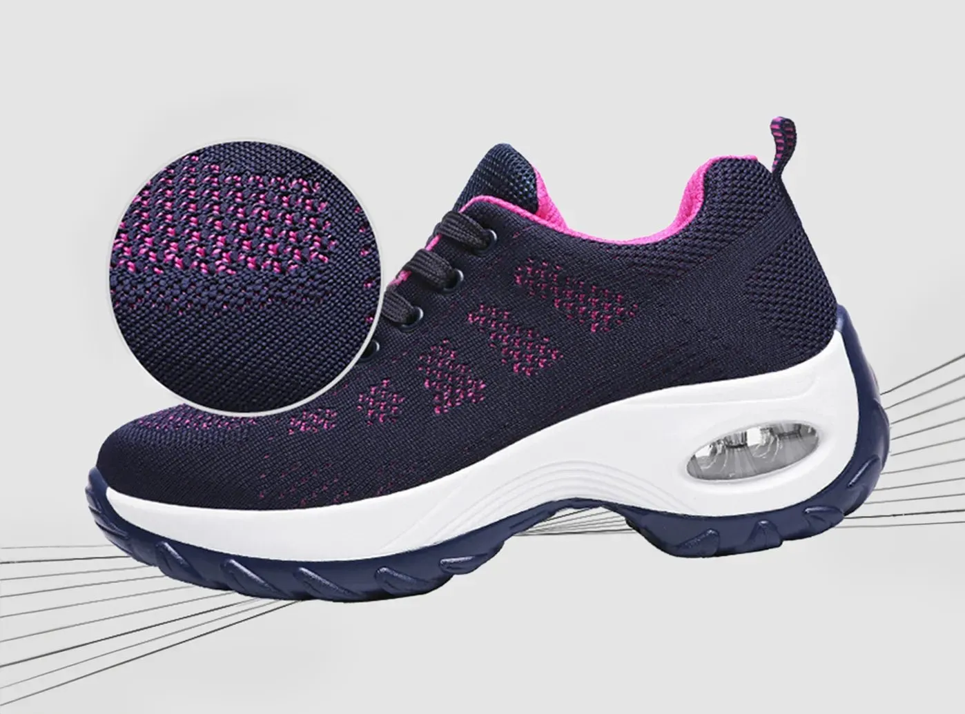 FitVille Women's Minimalist Air Cushion Sneakers