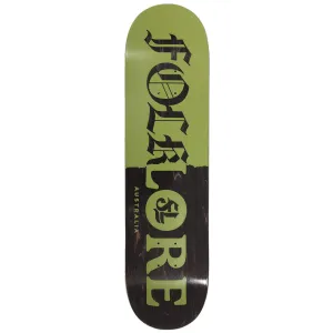 Folklore - Tear Split Green 7.75 Skateboard Deck