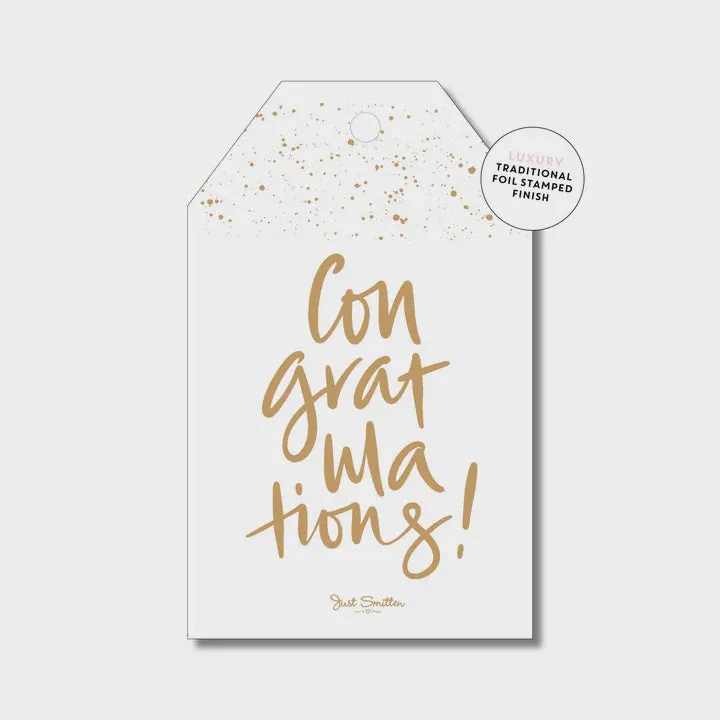 Gift Tag - Speckle Congratulations!
