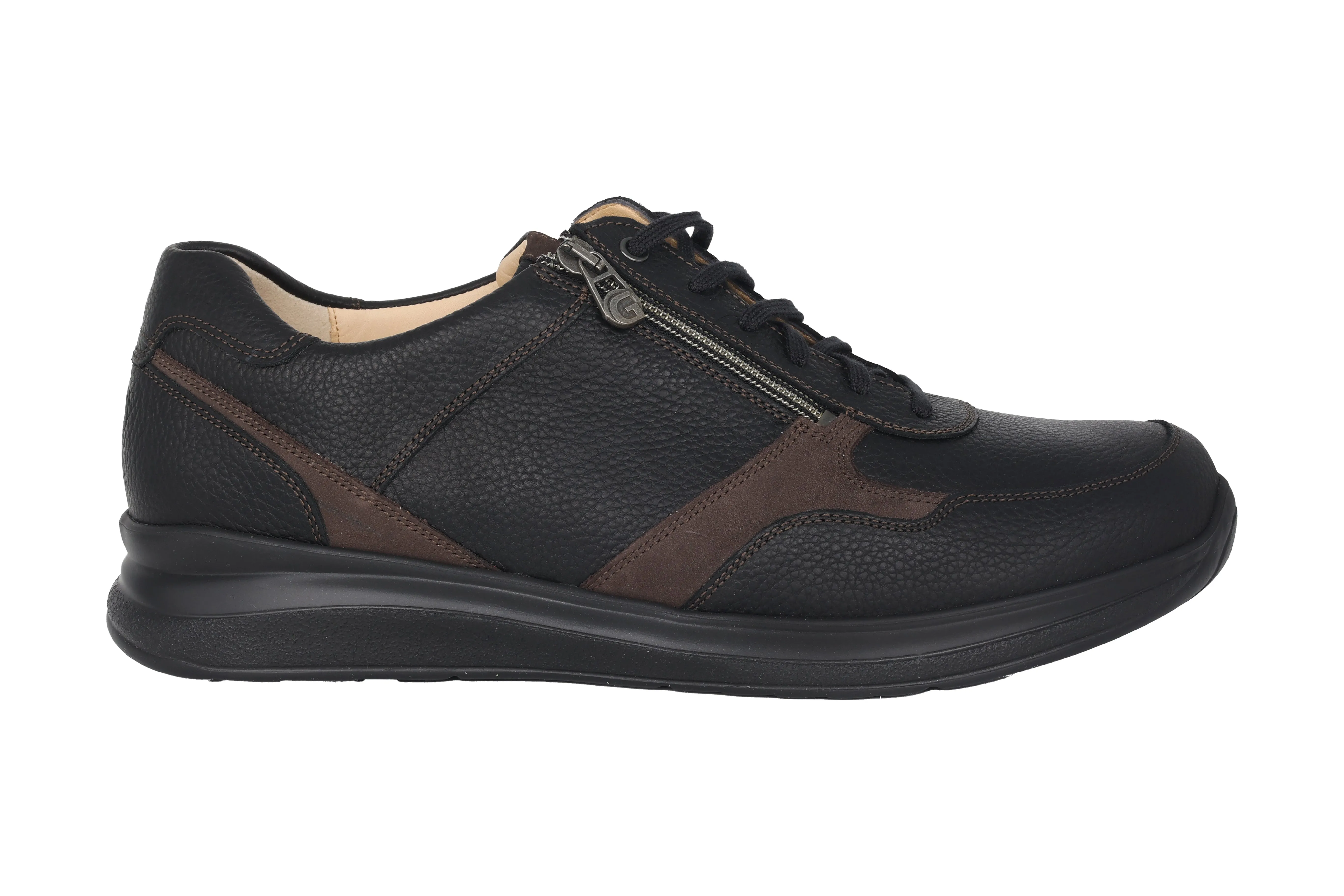 'Harald' men's wide fit (H) sneaker - black