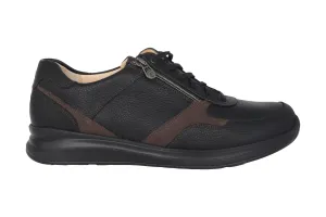'Harald' men's wide fit (H) sneaker - black