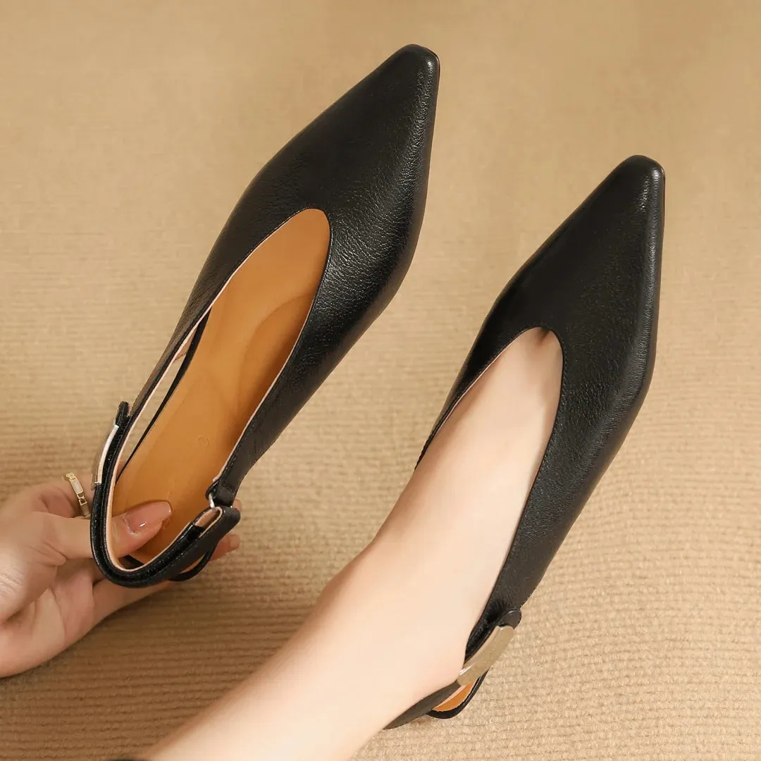 Harley Pointed Toe Slingback Flats