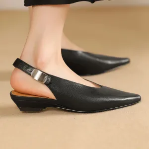 Harley Pointed Toe Slingback Flats