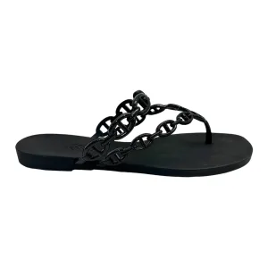 Hermes Island Rubber Sandals Size EU 36