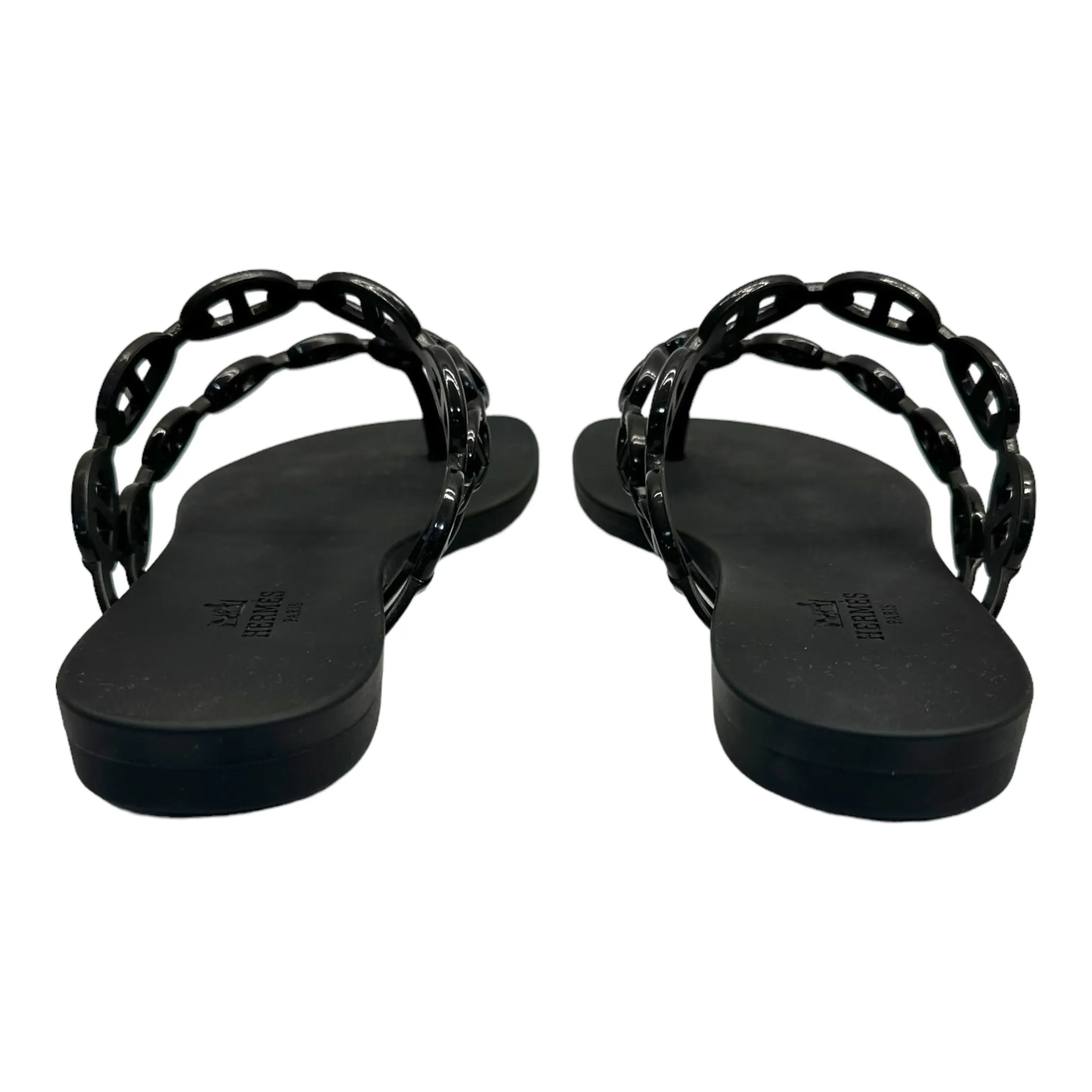 Hermes Island Rubber Sandals Size EU 36