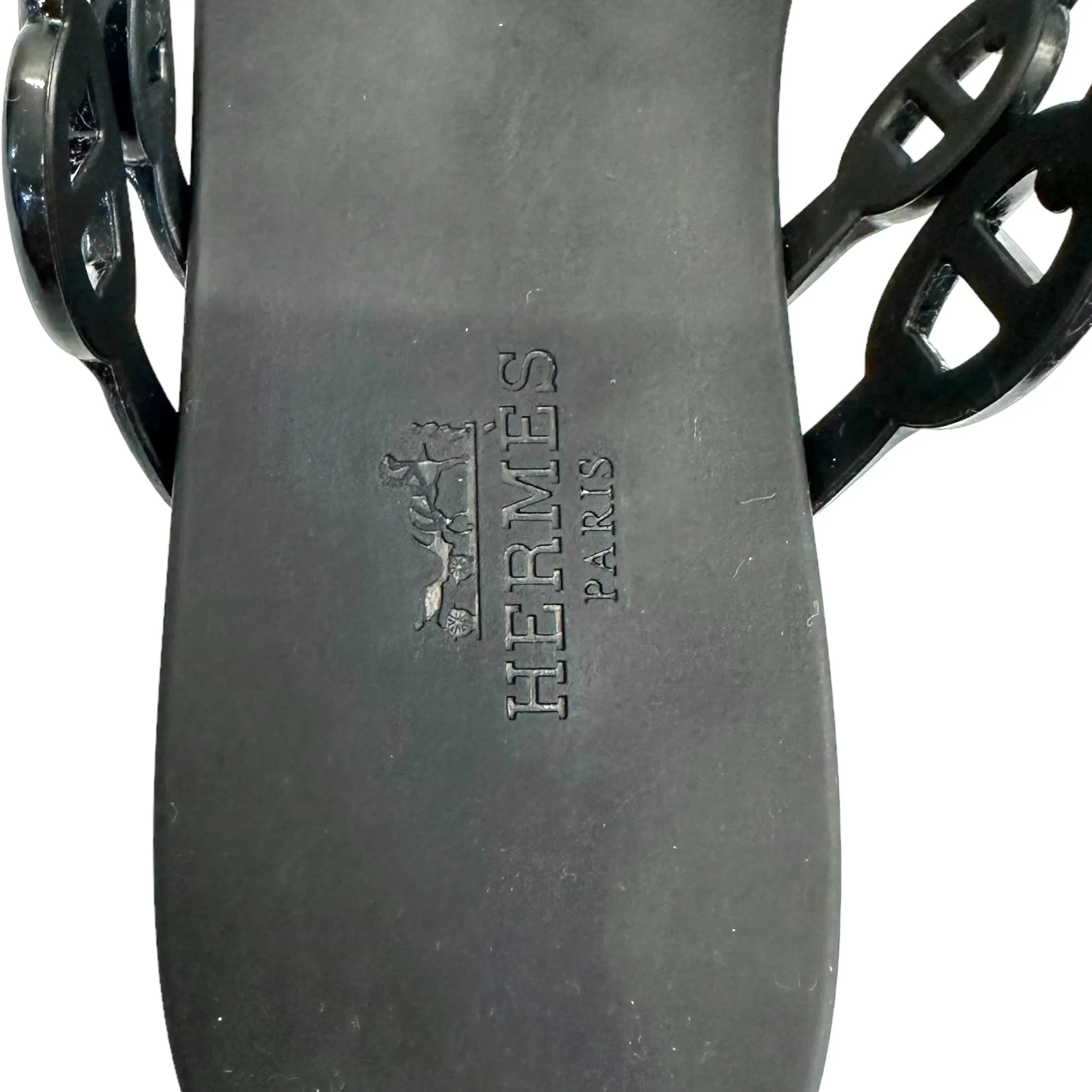 Hermes Island Rubber Sandals Size EU 36