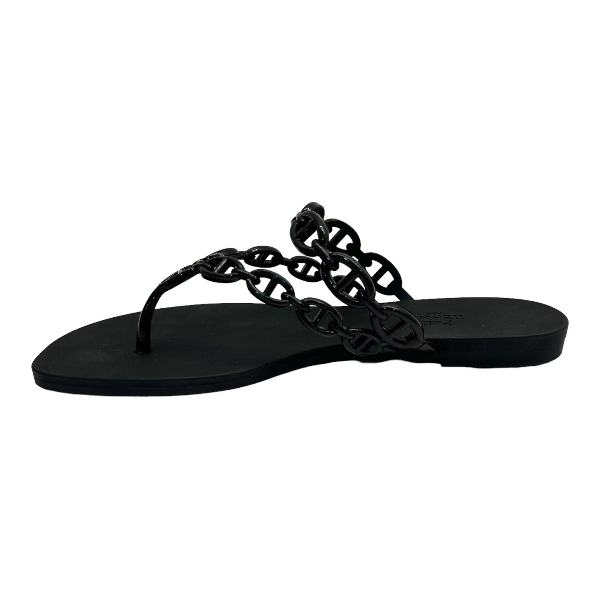 Hermes Island Rubber Sandals Size EU 36