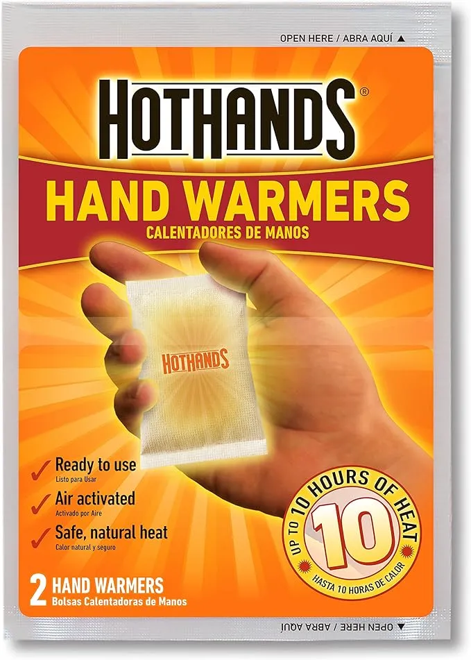 HotHands Hand Warmers - Long Lasting Safe Natural Odorless Air Activated Warmers - Up to 10 Hours of Heat - 3 Pair