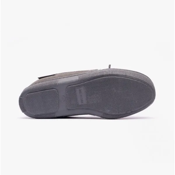 Hush Puppies ACE Mens Suede Slippers Grey