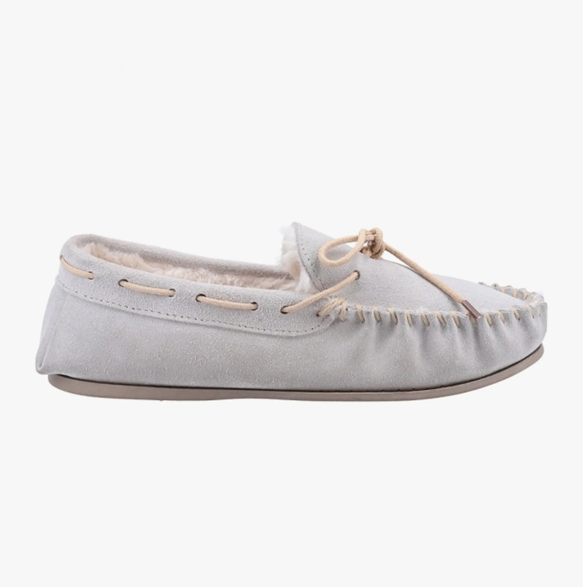 Hush Puppies ALLIE Womens Suede Slippers Grey