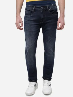 Indigo Blue Washed Slim Fit Jeans | JadeBlue