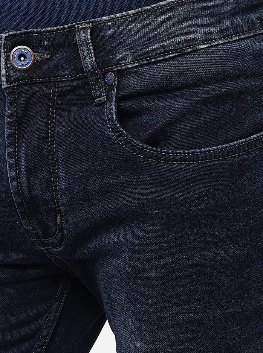 Indigo Blue Washed Slim Fit Jeans | JadeBlue