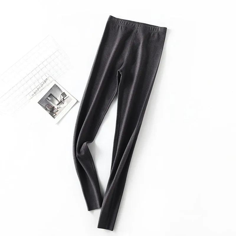 INSTOCK-Winter style German velvet flat waist warm pants
