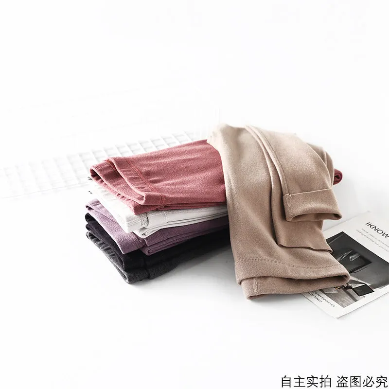 INSTOCK-Winter style German velvet flat waist warm pants