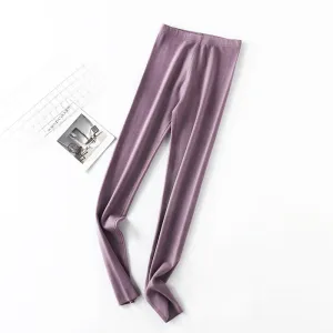 INSTOCK-Winter style German velvet flat waist warm pants