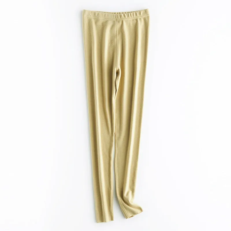INSTOCK-Winter style German velvet flat waist warm pants