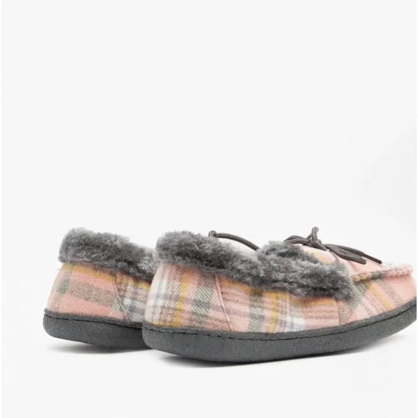 Jo & Joe PEMBROKE Womens Moccasin Slippers Pink