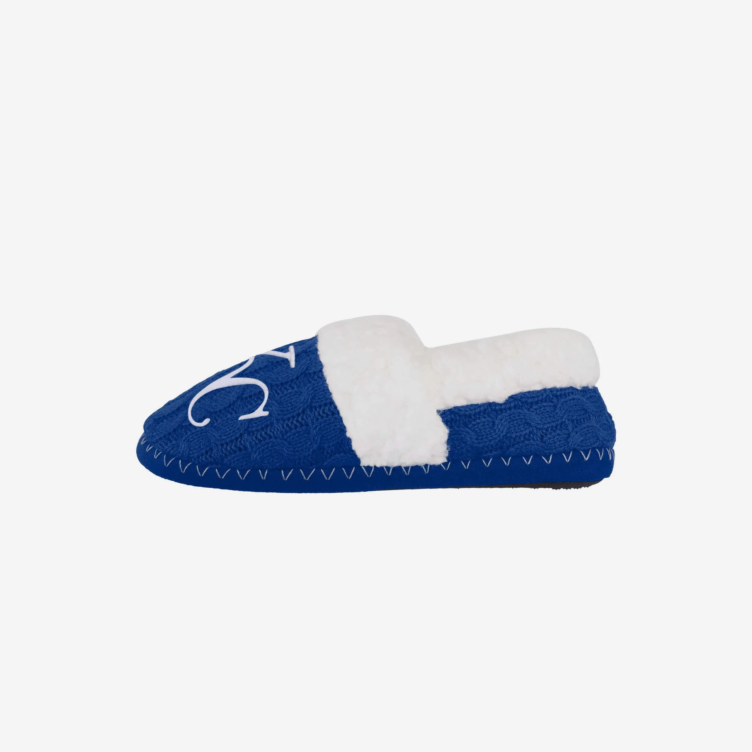 Kansas City Royals Womens Team Color Moccasin Slipper