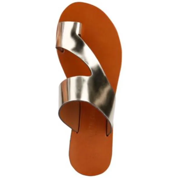 Kenneth Cole Women's Palm Sandal, Light Gold, 6 M US