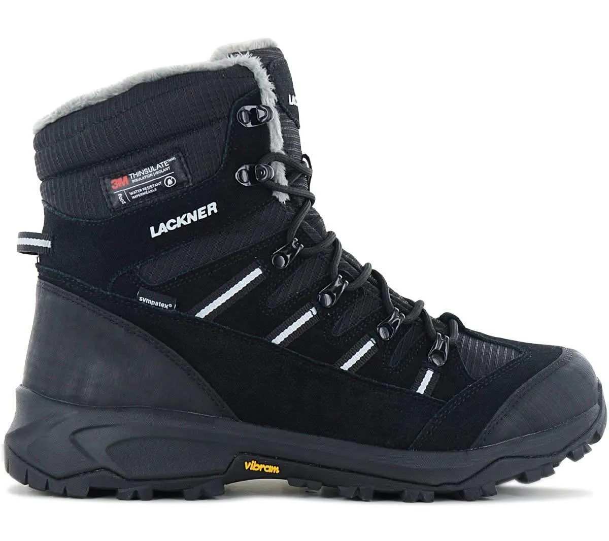 Lackner Kitzbühel Snowbound STX Thinsulate - Herren Winter Stiefel Gefüttert Isoliert 7449 Schwarz