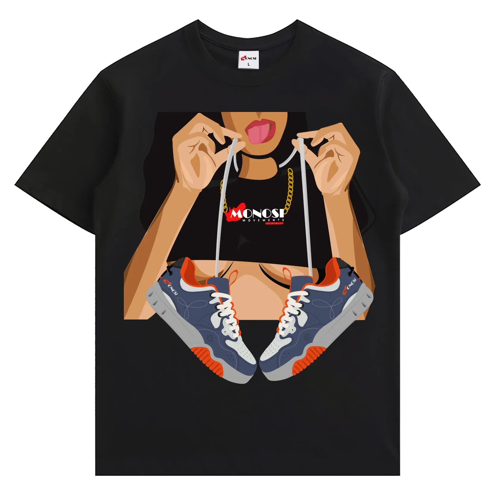 Lady Black Pacific Blue Tee