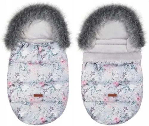 Lavender Garden Baby  Footmuff Collar Stroller Pushchair Sleeping Bag Husky Warm