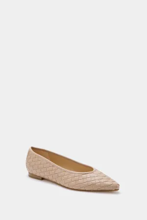 Light Latte Damaria Flats