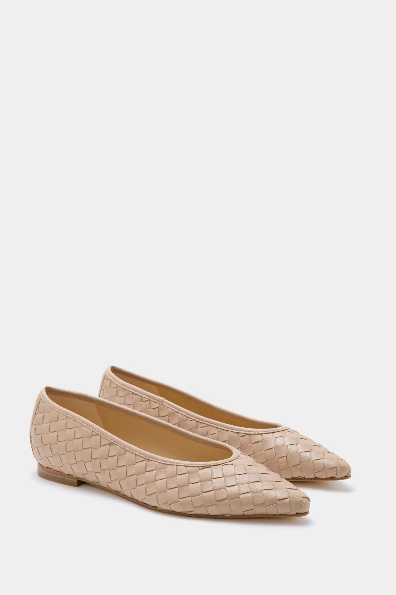 Light Latte Damaria Flats