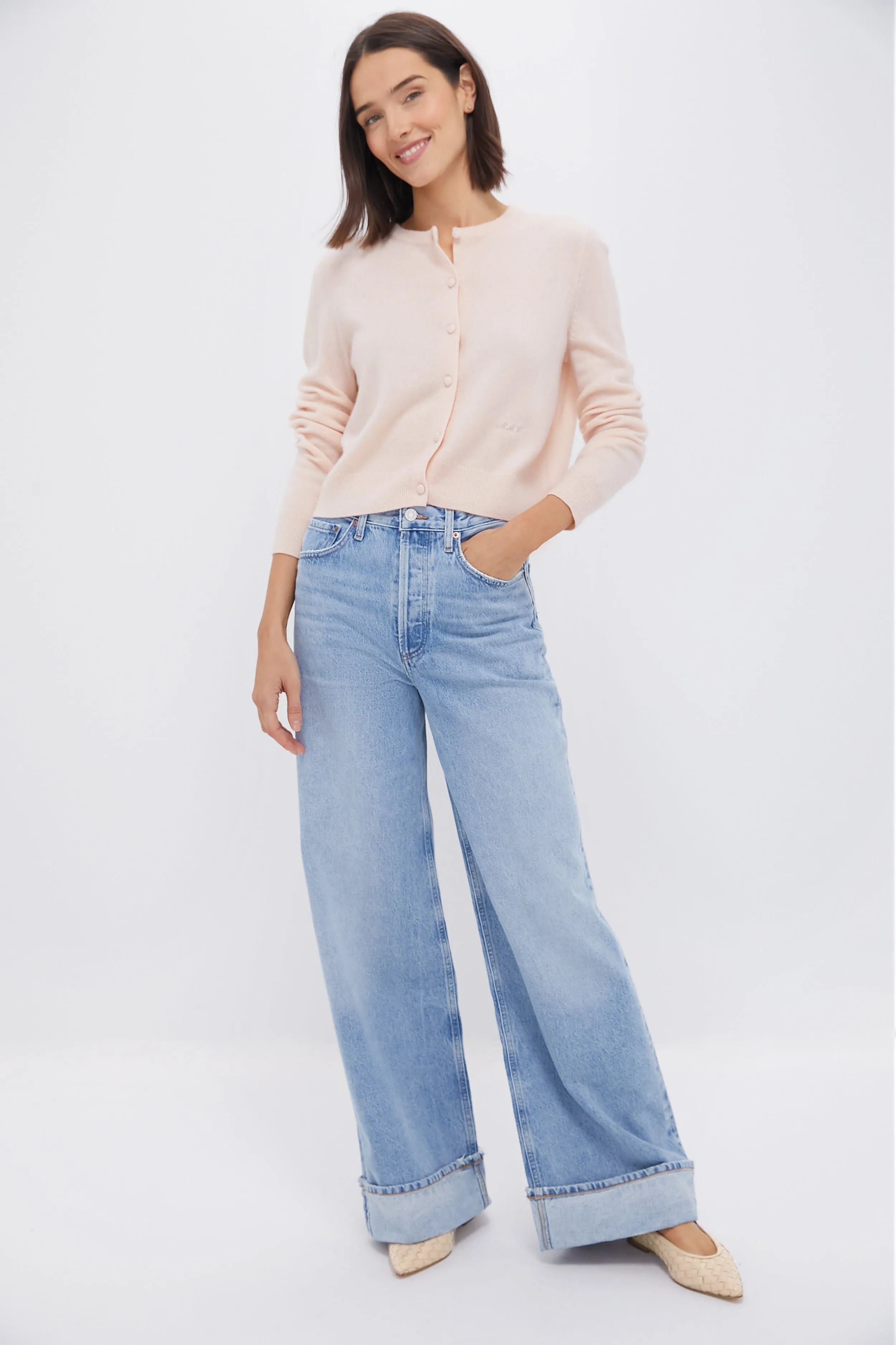 Light Latte Damaria Flats