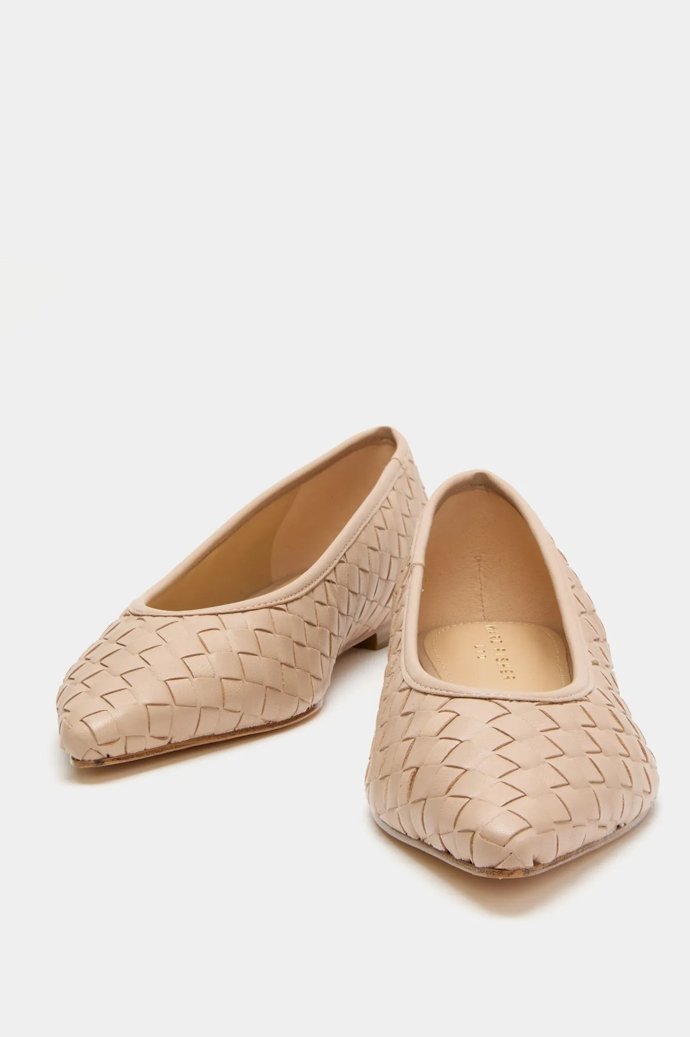 Light Latte Damaria Flats