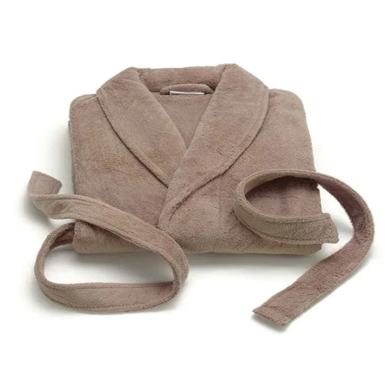 Linen House Bathrobe Taupe Microfibre