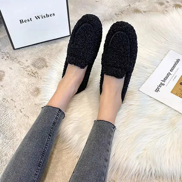 LuxeFur | Pluche Mocassin Slippers