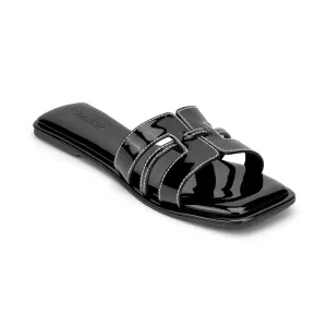 LYRA- GLOSS BLACK FLATS