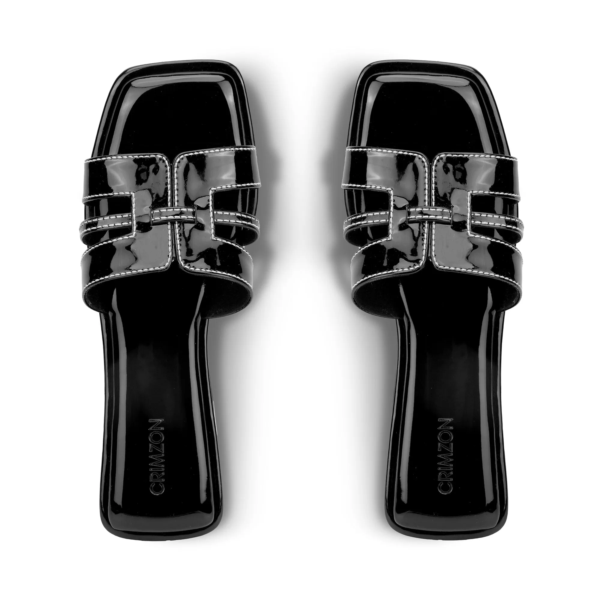 LYRA- GLOSS BLACK FLATS