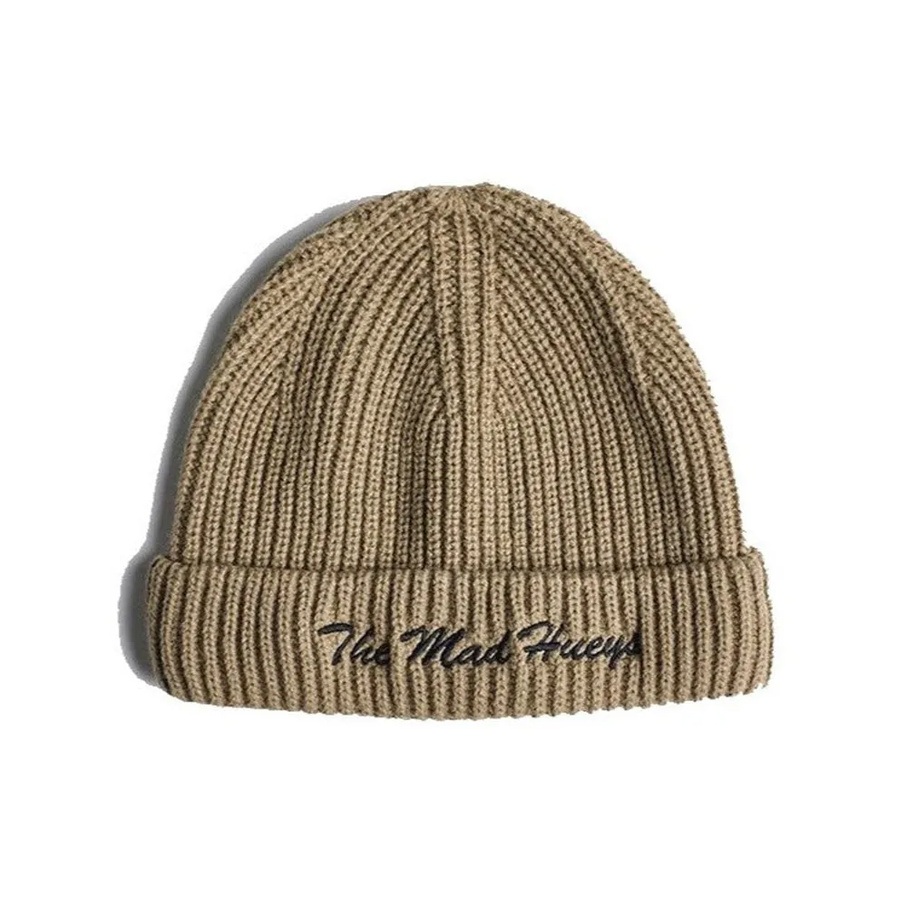 MAD HUEYS CALM DOWN ROLL UP WHARFIE BEANIE KHAKI