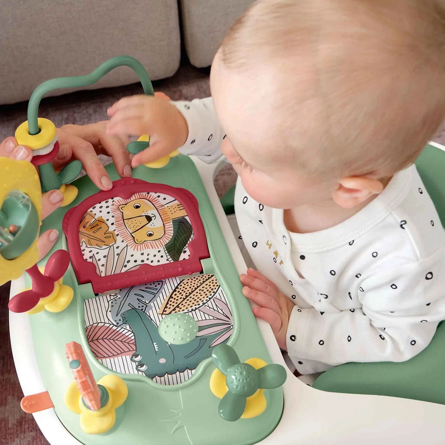 Mamas & Papas Baby Snug Activity with Tray in Eucalyptus