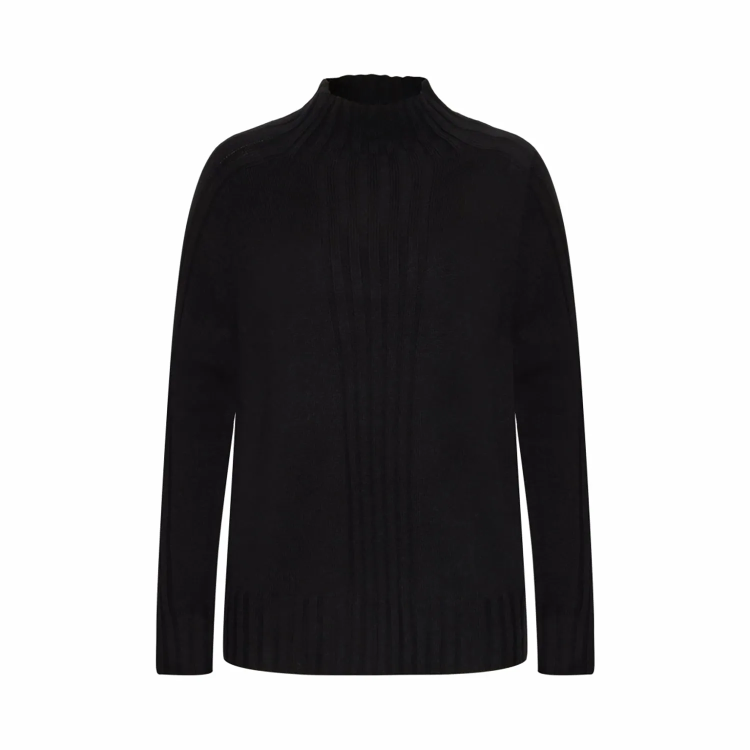 Mansted Ruta Funnel Top in Black