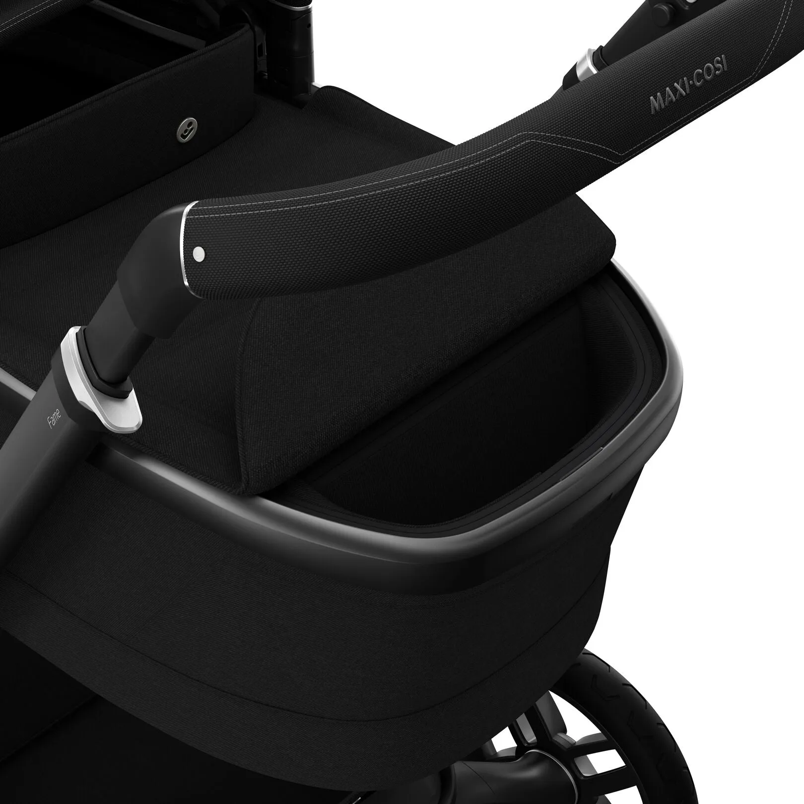 Maxi Cosi Fame Premium Travel System Bundle With Accessories, Pebble 360 Pro2 Car Seat and ISOFIX Base - Twillic Black