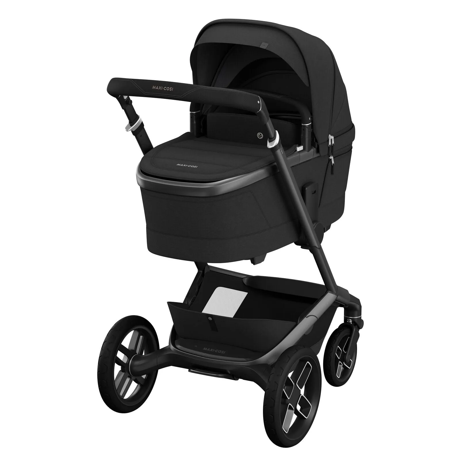 Maxi Cosi Fame Premium Travel System Bundle With Accessories, Pebble 360 Pro2 Car Seat and ISOFIX Base - Twillic Black